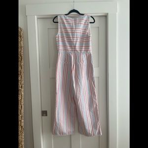 Cotton striped Vineyard vines jumpsuit with back zipper
